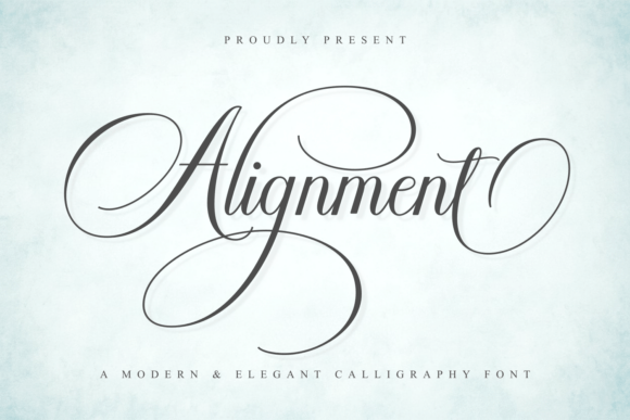 Alignment: Elegant Script Font for Modern Creators