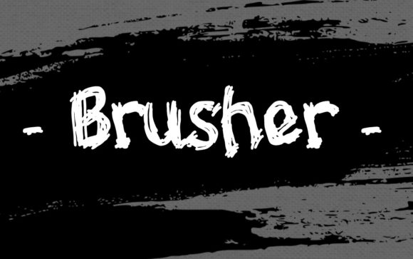 Brusher: A Creepy Display Font for Halloween and Beyond