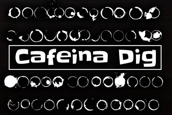 Cafeina Dig: The Artistic Dingbat Font for Creative Designers