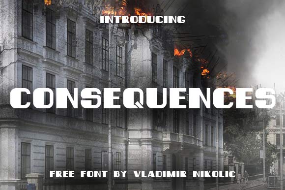 Consequences: A Free Display Font for Modern Design