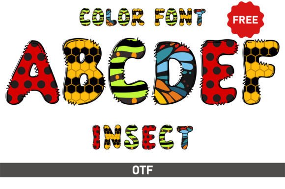 Discover the Insect Font: A Playful Display Typeface