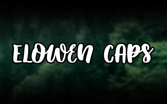 Elowen Caps: A Bold Handwritten Font for Creative Designs