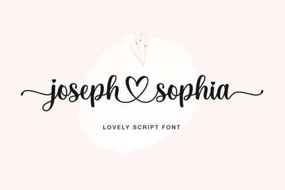 Joseph Sophia: A Charming Handwritten Typeface for Elegant Designs