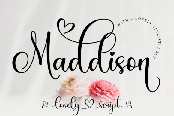 Maddison: A Sweet and Romantic Script Font