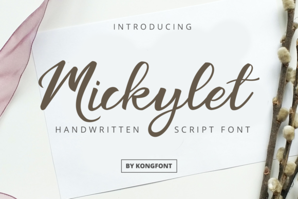 Mickylet: A Modern Handwritten Script for Creative Projects