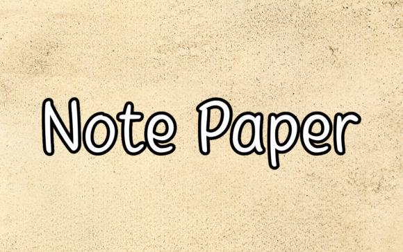 Note Paper: A Creative Handwritten Font for Unique Designs