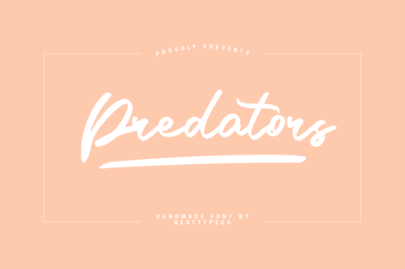 Predators Font: A Handwritten Touch for Modern Design