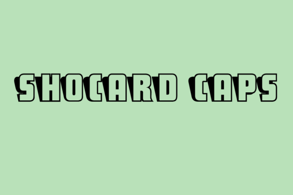 ShoCard Caps: A Vintage Display Typeface with 3D Charm