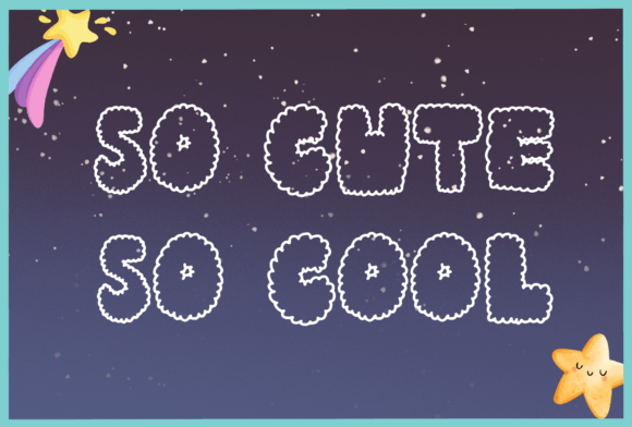 So Cute so Cool: A Font That Brings Playful Energy to Your Designs