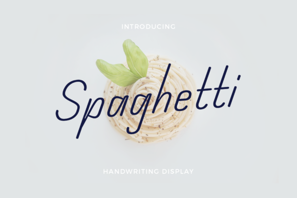Spaghetti: A Handwritten Font for Creative Elegance