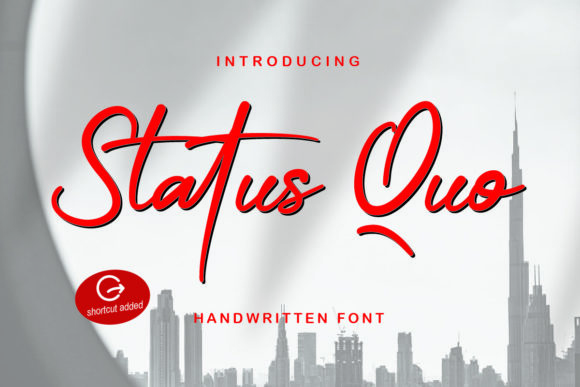 Status Quo: An Elegant Handwritten Font for Modern Designs