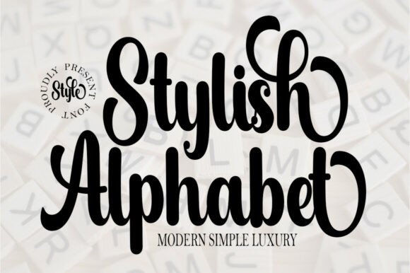 Stylish Alphabet: A Font of Soft Elegance