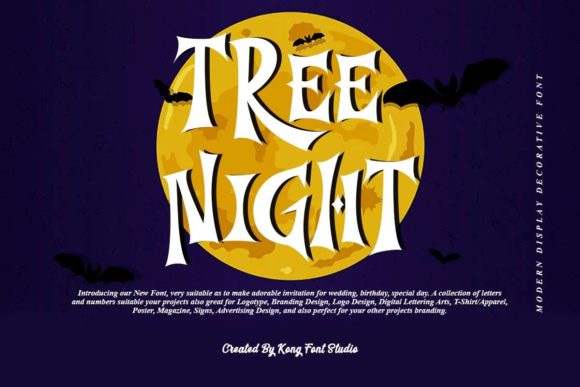 Tree Night: A Unique Comic Serif for Creative Projects