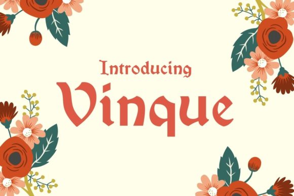 Vinque: A Blackletter Font with Vintage Charm