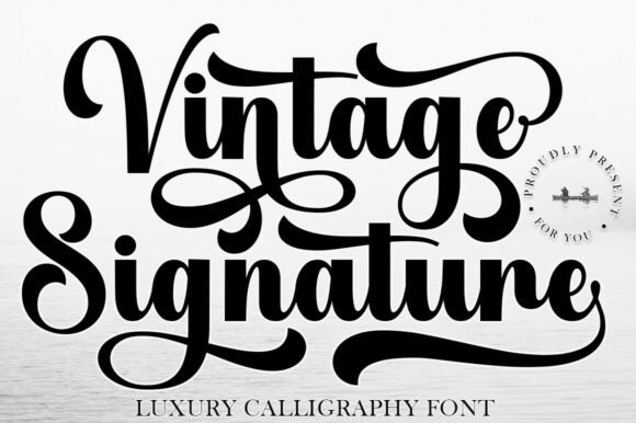 Vintage Signature: The Elegant Typeface for Timeless Designs